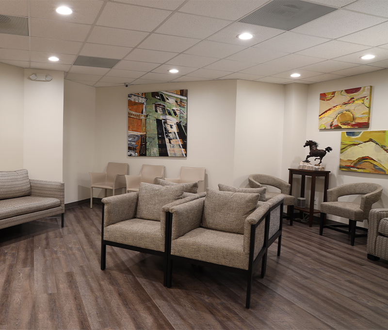 Charlotte Skin & Laser seating area