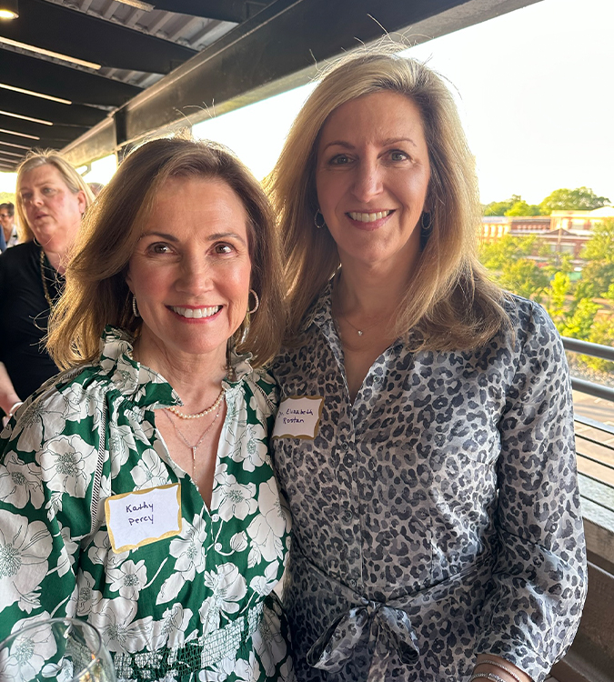 2023_05_10_Liz and Kathy Percy at Purple Promise dinner